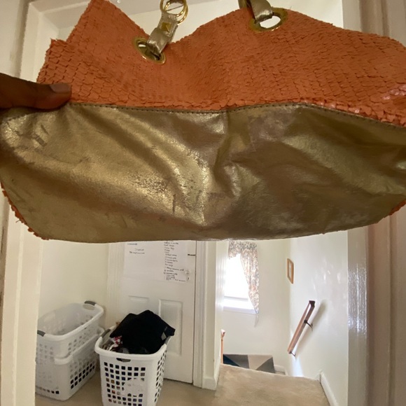 Big Buddha Peach Tote bag with gold trim - Picture 11 of 11